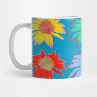 Neon Daisies Mug